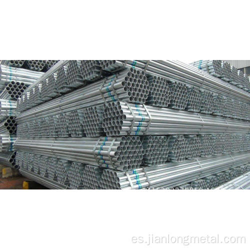 tubería de acero galvanizado superficie recubierta de zinc